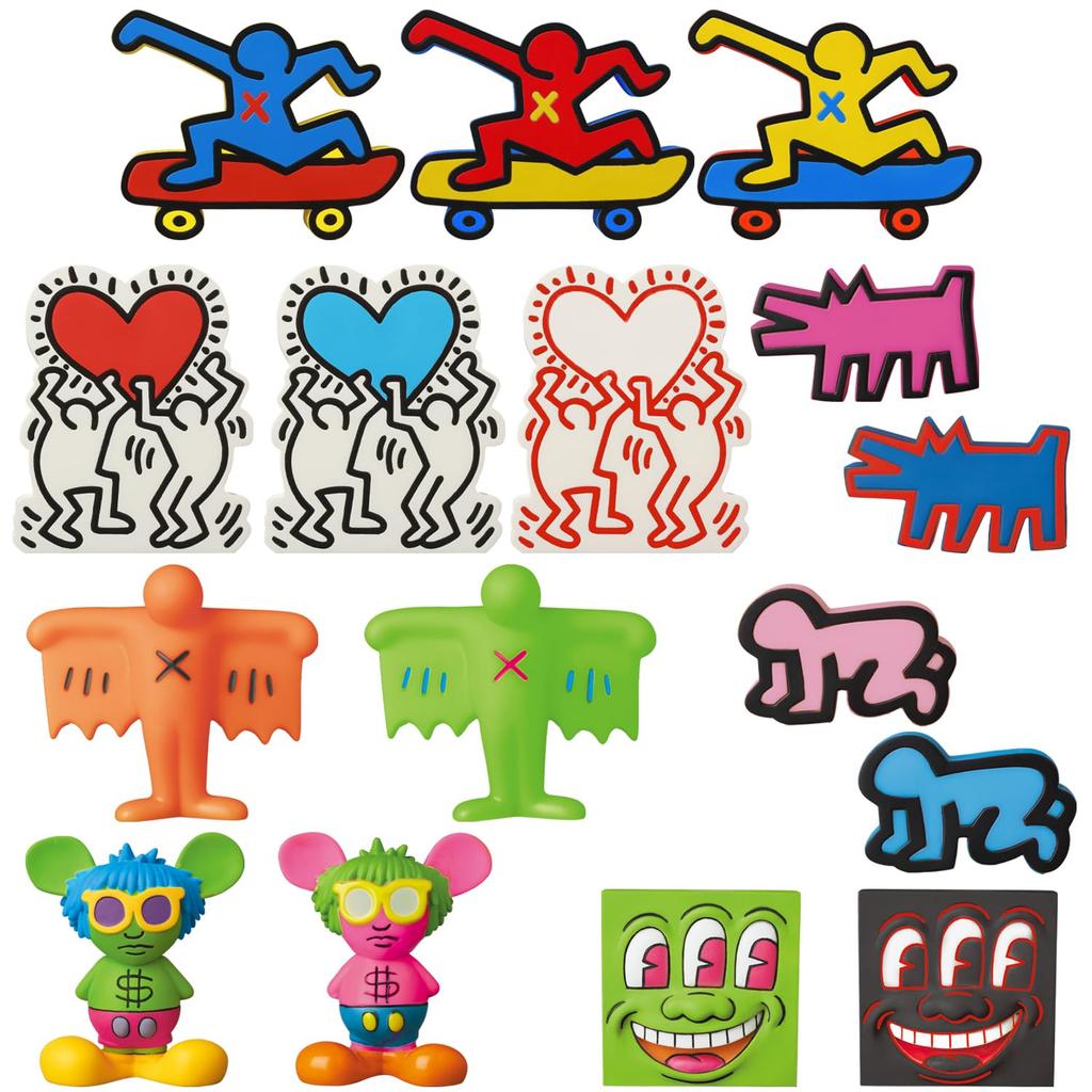 MEDICOM TOY MINI VCD KEITH HARING Keith Haring Each Approximately 62mm Tall Painted Complete Figure Box of 16 #3 #3 Non-Scale