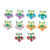 5pcs/lot Glass Loose Bead Christmas Stars Snowflakes Beads For DIY Jewelry Making Earring Necklace Pendant Festival Decor Gift