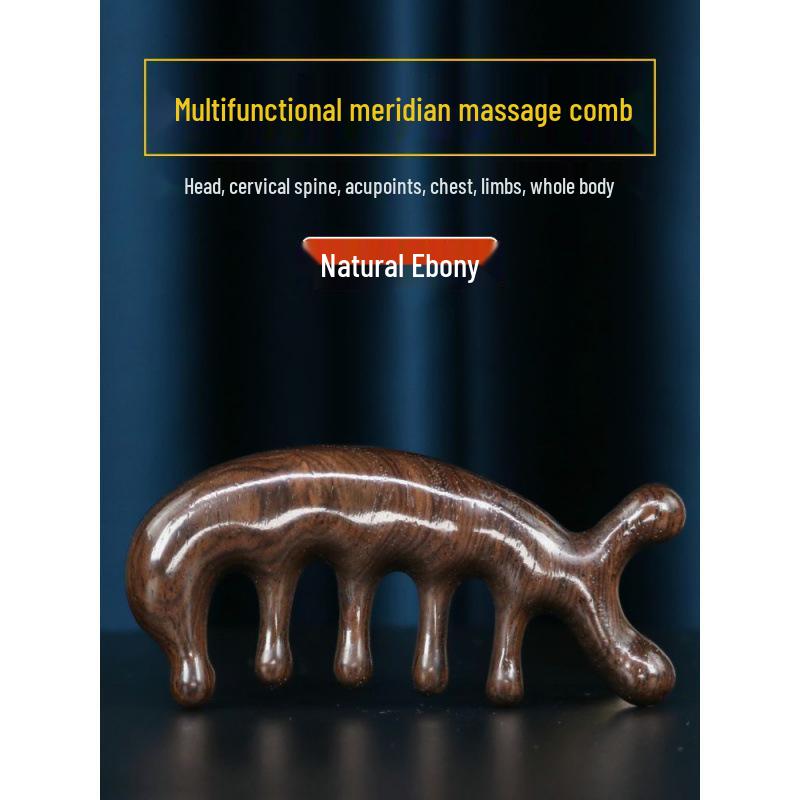 

Женский массажный и меридианный гребень из натурального зеленого сандала