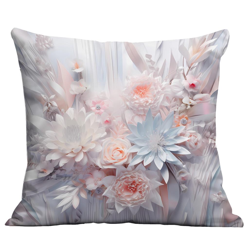 New Retro Imitation Three-dimensional Flower and Bird Pillowcase Home Living Room Sofa Cushion Pillowcase Decoration