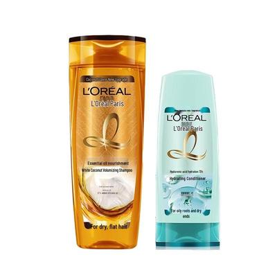 L'Oréal ätherisches Öl Shampoo & Hyaluronsäure Spülung Set