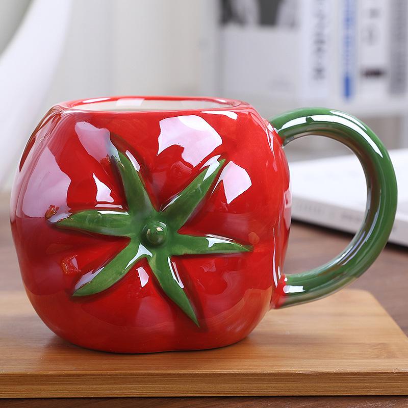 Cartoon Fruit-Shaped Cups: Pumpkin, Grape, Pineapple, Orange, Strawberry, Tomato