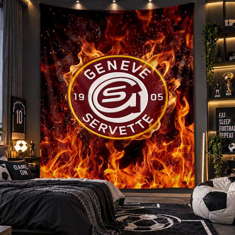 Wall Hanging Tapestry Servette FC Print Cloth for Living Room Bedroom Home Decor