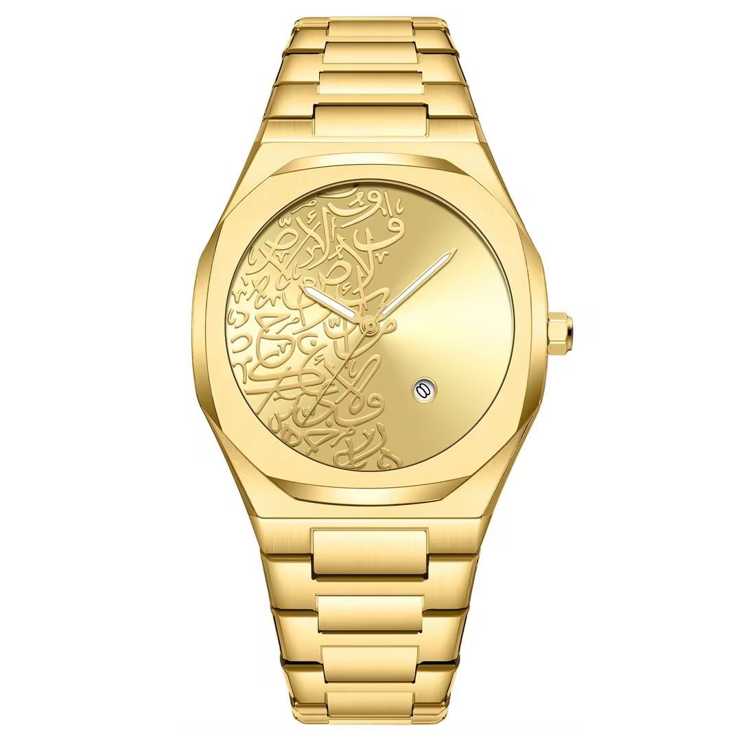 Arabic digital quartz watch men s watch marble high-end calendar watch