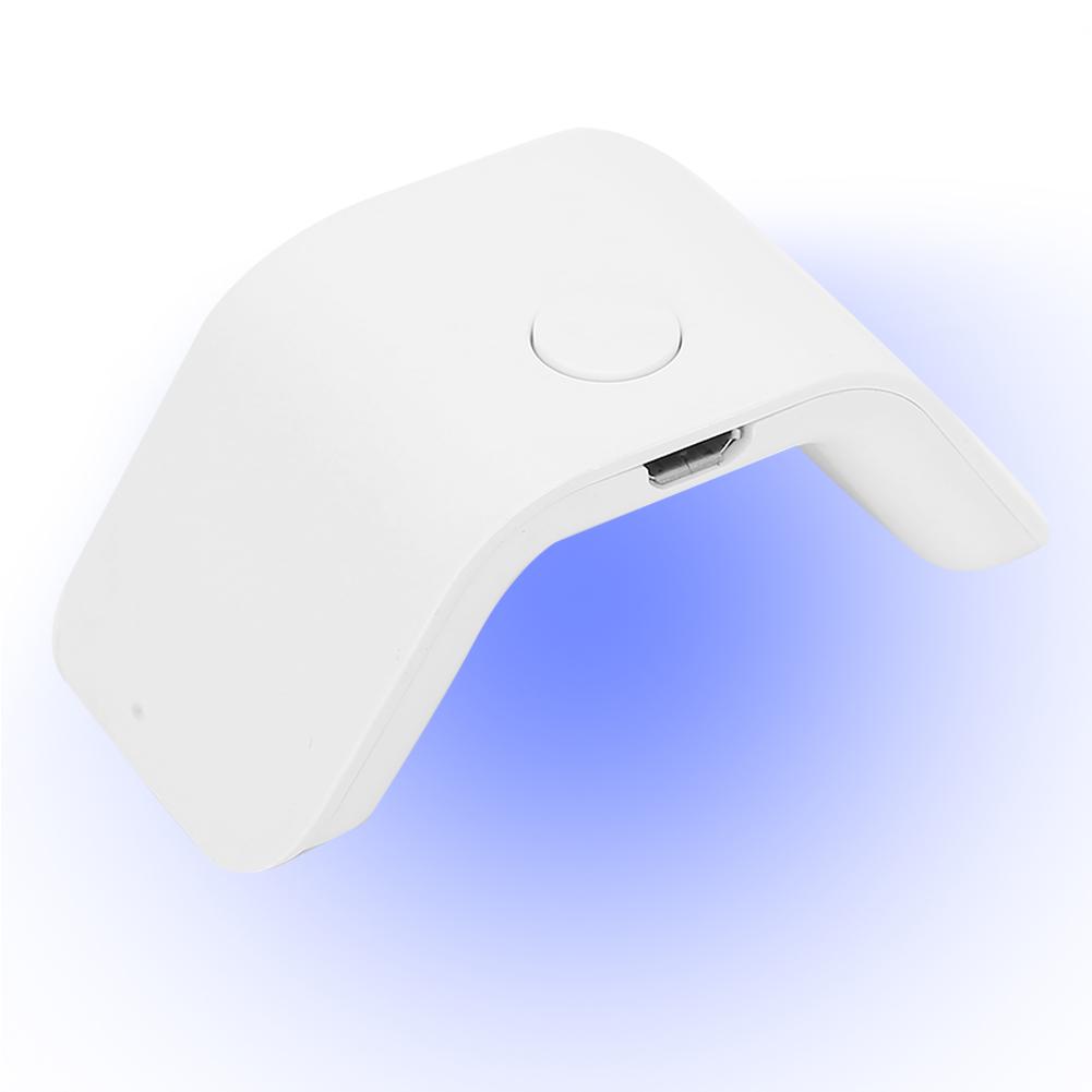 

2W Single Finger UV Lamp Mini Manicure Nail Polish Dryer Nail Gel Curing LampWhite
