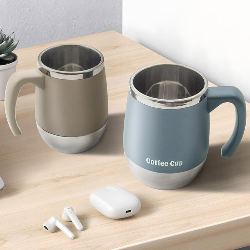 500ml Insulated Stainless Steel Coffee Mug with Lid, Double-Wall Vacuum Thermal Cup for Hot and Cold Drinks, for Home, Outdoor