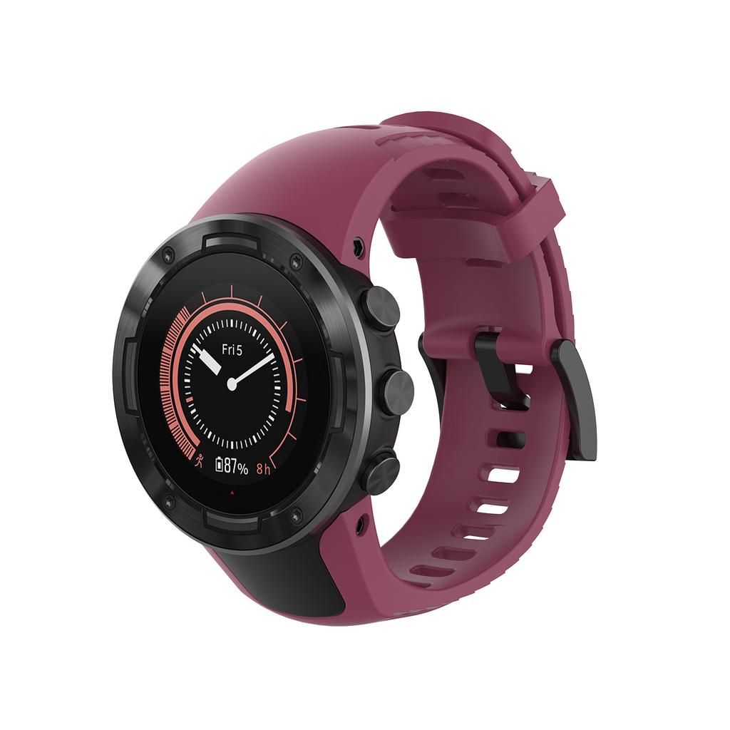 Suitable For Suunto 5 Single Color Silicone Strap Smart Watch Bracelet Fashion Durable Wristband With Tools Watch Accessories