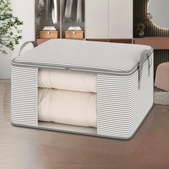 Storage Bag Dust-Proof Moisture-Proof Thickened Non-Woven Fabric Large Capacity Storage Box with Transparent Window