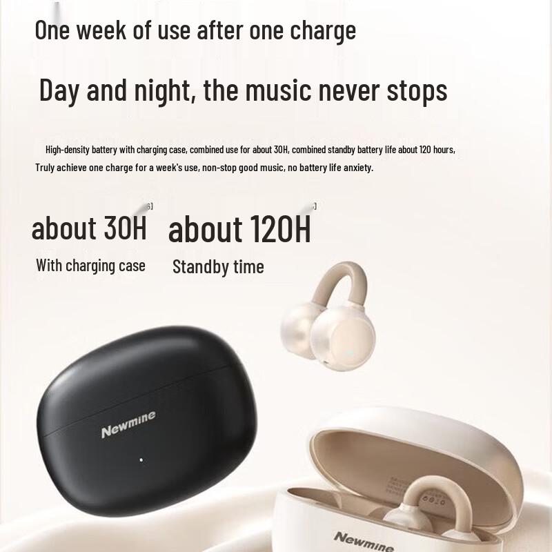 Newmen LY63 Pro Ear Clip Bone Conduction Open-Ear Bluetooth Earphones