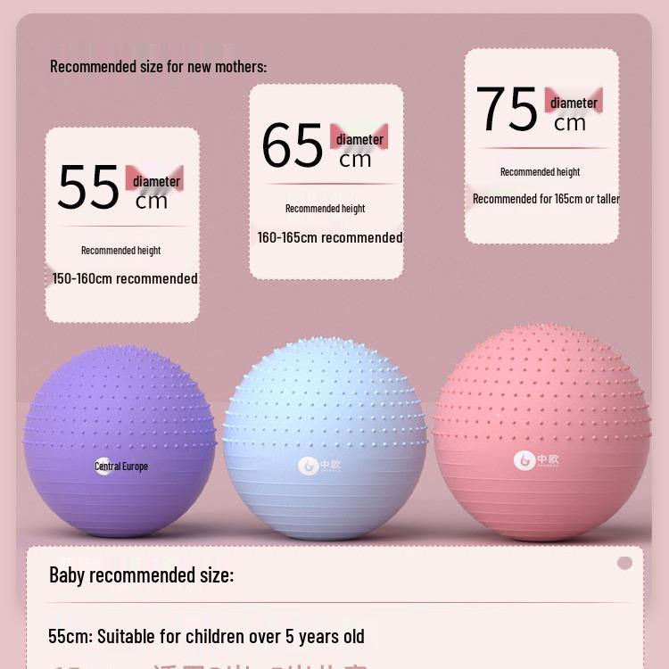Sensorische Integrations-Yogaball für Kinder - Aufblasbar, Halbkugel-Massage-Fitnessball