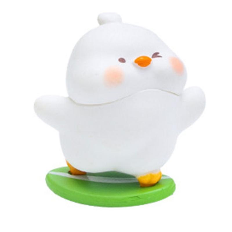 Sweet Season Duck Statue Best For Handmade Mini productions And Home Enhancement 3CM Height