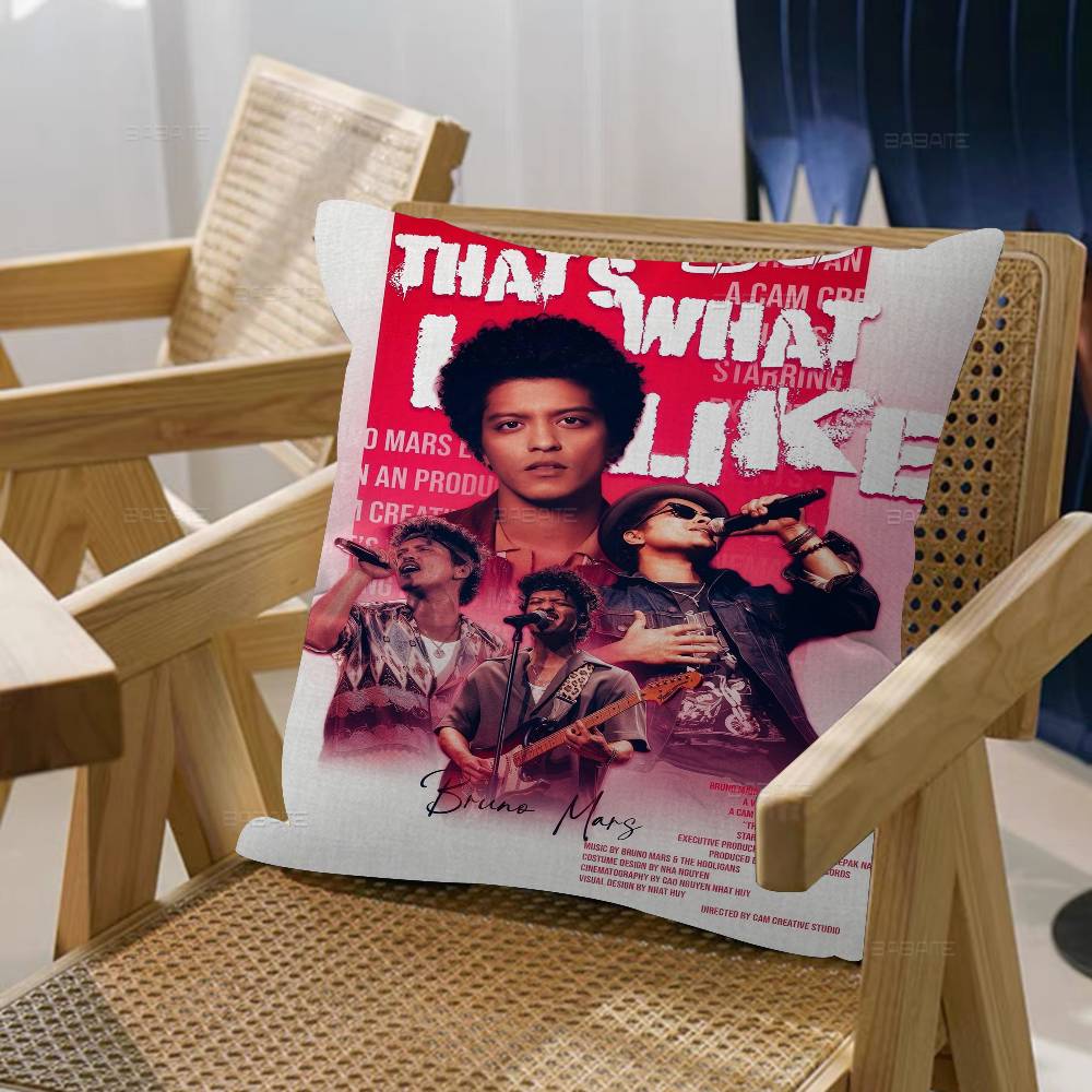 Copricuscino Cantante Bruno Mars Pollici Arredamento Rustico Copricuscini Decorativi per Divano