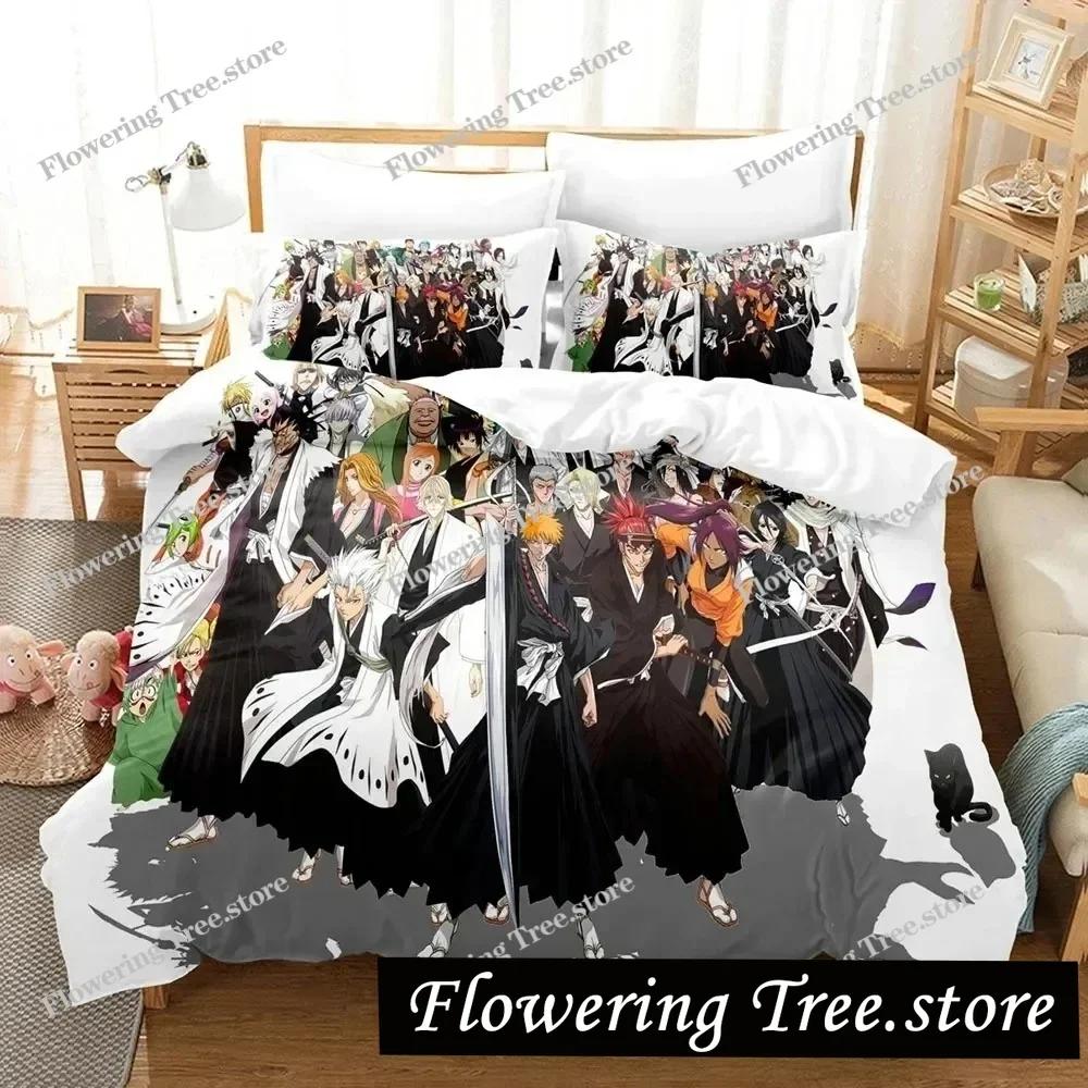 Fashion Anime 3D The Bleach Bedding Sets Duvet Cover Set With Pillowcase Twin Full Queen King Bedclothes Bed Linen Home Textile