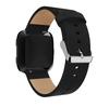 For Fitbit Versa Litchi Texture Genuine Leather Watch Band Strap Replacement,Length: 115+85mm