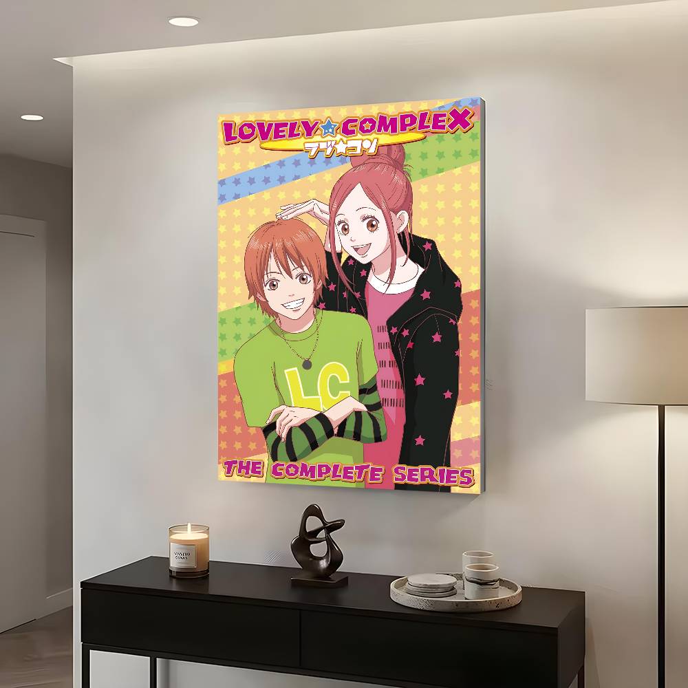 1pc Couple L-Lovely C-Complex Poster Sticker Print Waterproof Wall Art For Living Room Bedroom Home Decor
