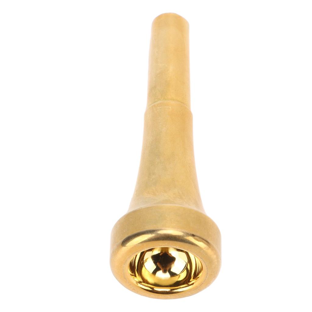 Trumpet Replacement Mouthpiece 82mm Length Clear Sound Metal Gold Trumpet Mouthpiece Wind Instrument Accessory