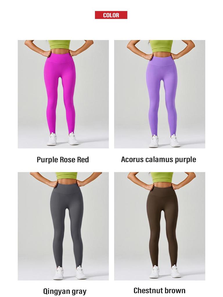 2025 Cloud Feel High Waist Yoga Pants for Women: Brushed Fabric, No Visible Lines, Pocket Design, Peach Lift, Full Length