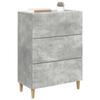 Drawer Cabinet Concrete Grey 66 x 34.5 x 90 cm Particleboard