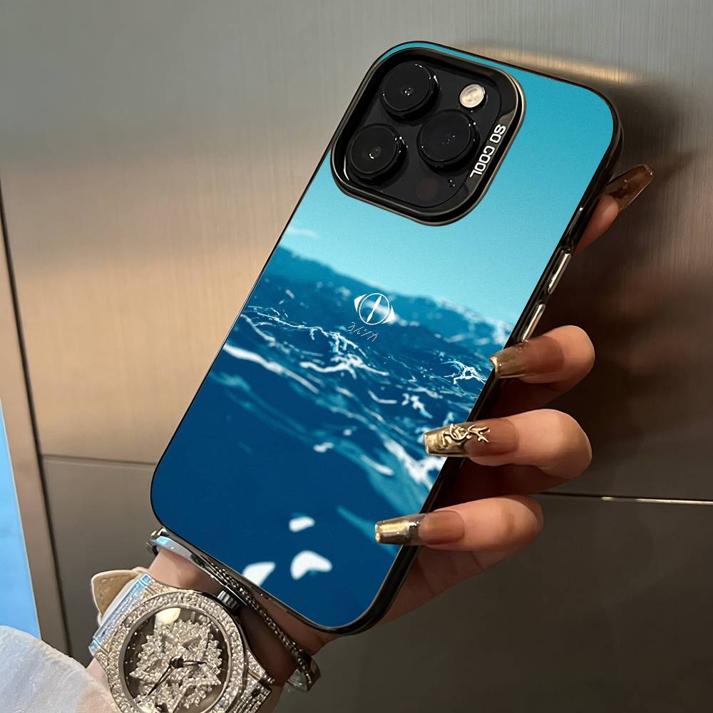 M-MUSIC -Y-YORUSHIKA'S ART Phone Case For iPhone 17,16,15,14,13,12,11 Plus Pro Max Colored Silver Phone Case