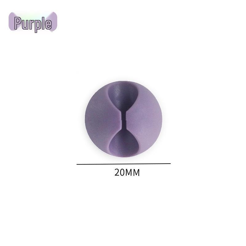 Multi-Hole Self-Adhesive Cable Organizer and Power Cord Holder