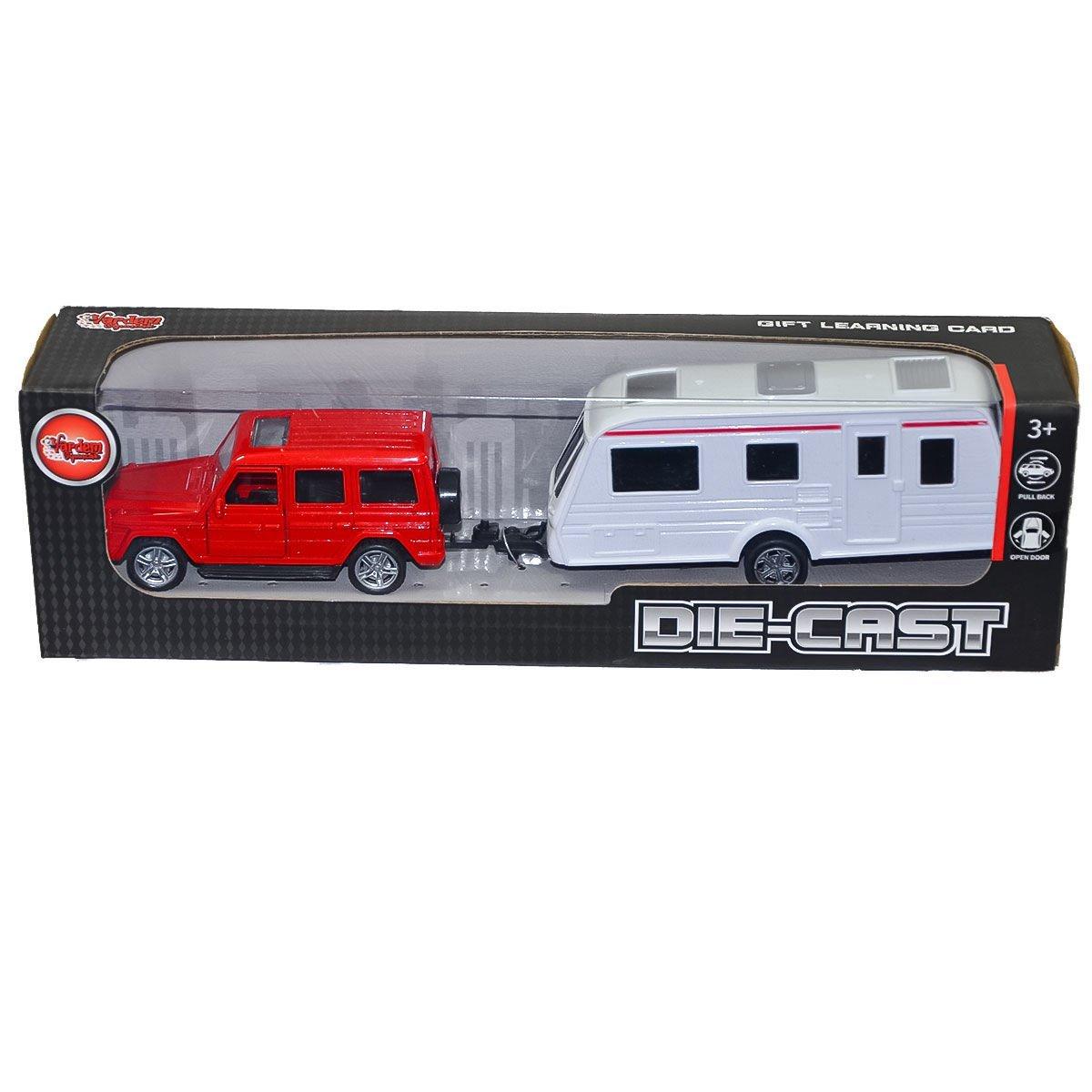

XFD1002 Box Caravan буксирующий литой автомобиль - Vardem Toys