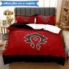 Warcraft game 3pcs K-pop music group Bedding set,Ideal for Bedroom, Dormitory,Including Duvet Cover And 2pcs Pillowcases,Fan gifts