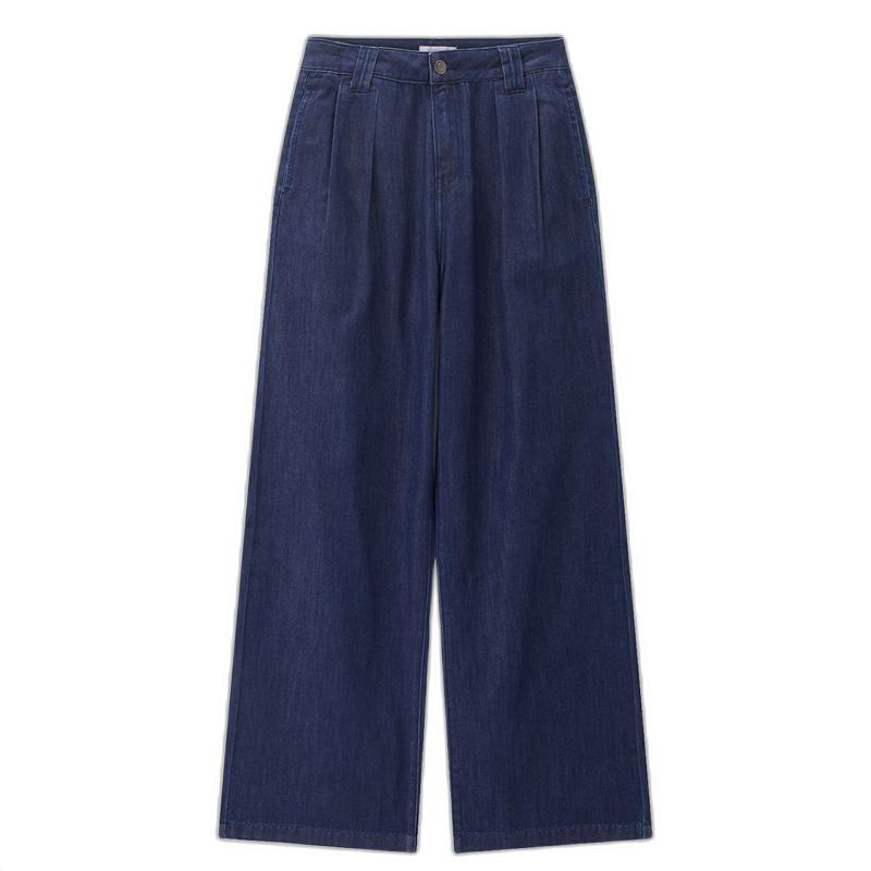 Giordano Women s Lyocell Cool-Feel Wide-Leg Denim Jeans 27