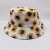 Sommer-Gänseblümchen Eimerhut Damen Mode Baumwolle Strand Sonnenhüte Wende Bob chapeau Femme Blumenhut Fischerhut