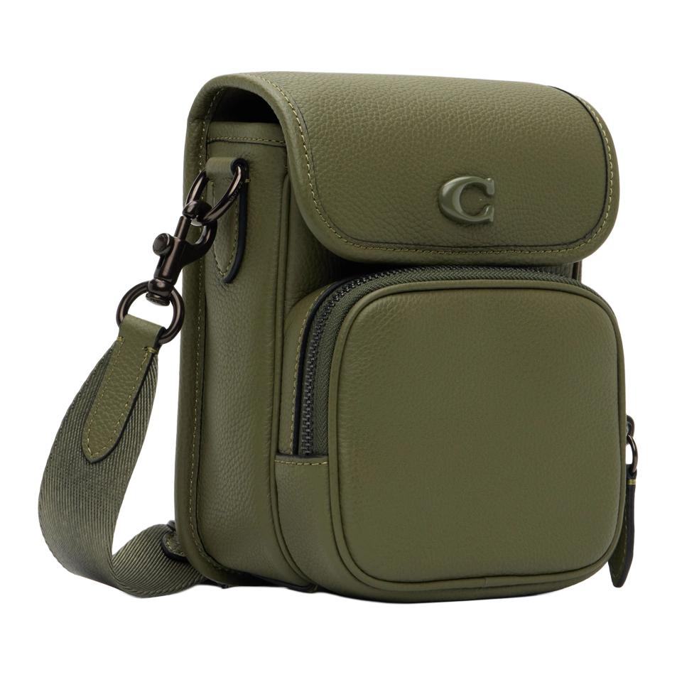 New COACH Cow Leather Shoulder Bag, Crossbody Bag Mini Women's Olive Green CH688-ARY
