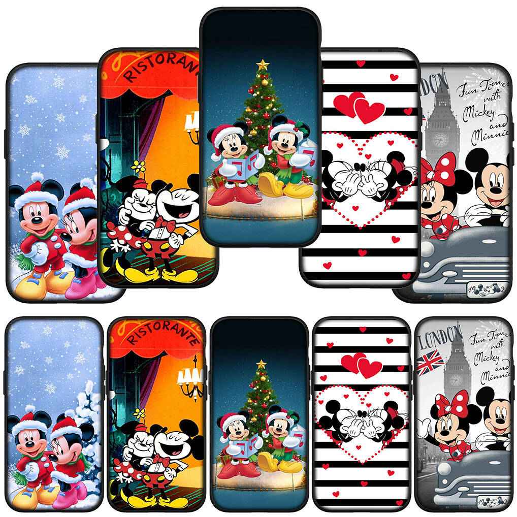 For Samsung Galaxy S25 S24 iPhone 17 16 15 Xiaomi Redmi Note 14 13 12 11 Plus Pro Max XR A57 Phone Case Cartoon Mickey Cute Mouse Minnie OPPO Huawei