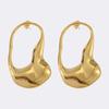 Unique Irregular Hollow Stainless Steel Earrings for Women