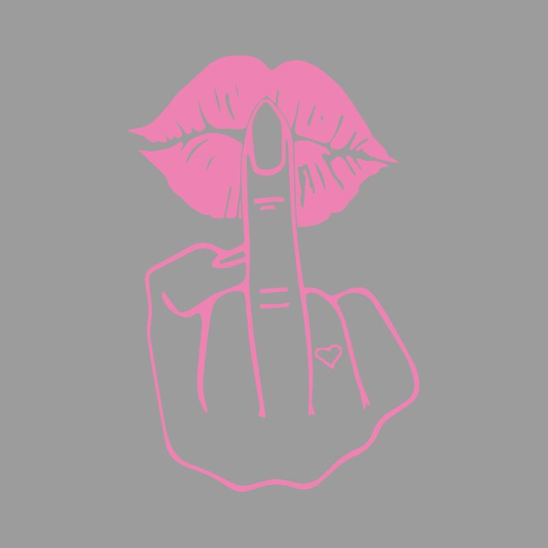 Give You a Kiss Like a Middle Finger Creative&funny Stickers for Cartoon Fans&lover,high Quality for Car Trucks Motorcycles