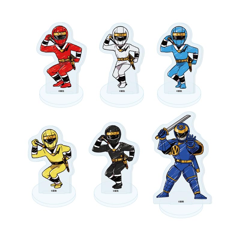 

Ninja Sentai Kakuranger 01 Art Acrylic Petit Stand Box [Graff Illustration] 6-Piece