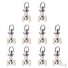 Pack of 20 Curtain Track Rollers Wheeled Carriers Drapery Rail Sliding Glider for Windows Shower