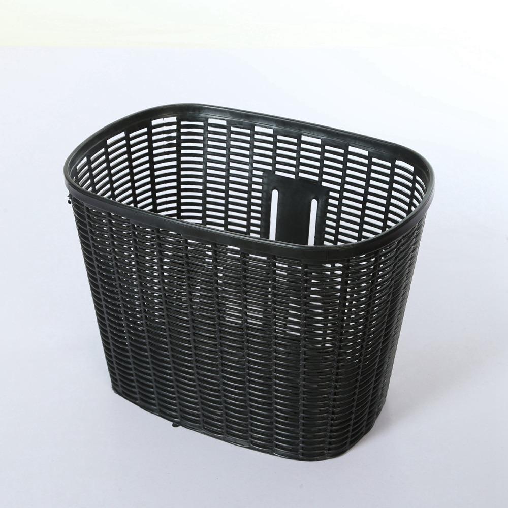 

Многоцветная детская велосипедная корзина Пластиковая корзина на руль самоката Задние велосипедные аксессуары чёрный