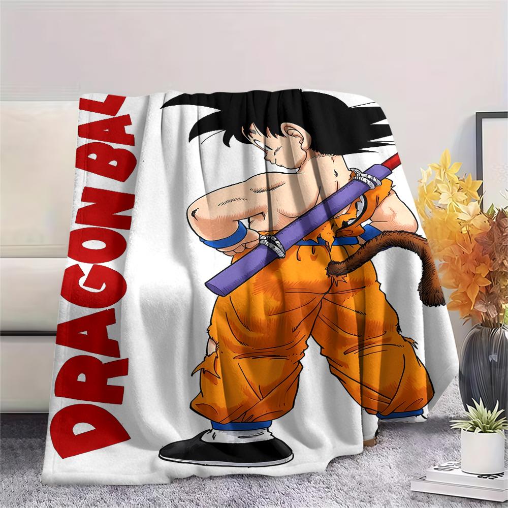 Dragon Ball Characters Print Flannel Blanket,High Quality Comfortable for All Seasons,Home Decor,Warmth and Comfort,Perfect for Christmas Gifts