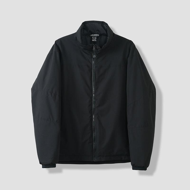 

Мужская осенне-зимняя уличная легкая водонепроницаемая куртка, простая универсальная теплая модная хлопковая куртка M чёрный