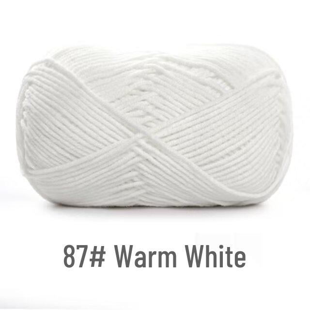 Su He 4-Strand Milk Cotton Combed Yarn for Hand-Knitting Baby Sweaters