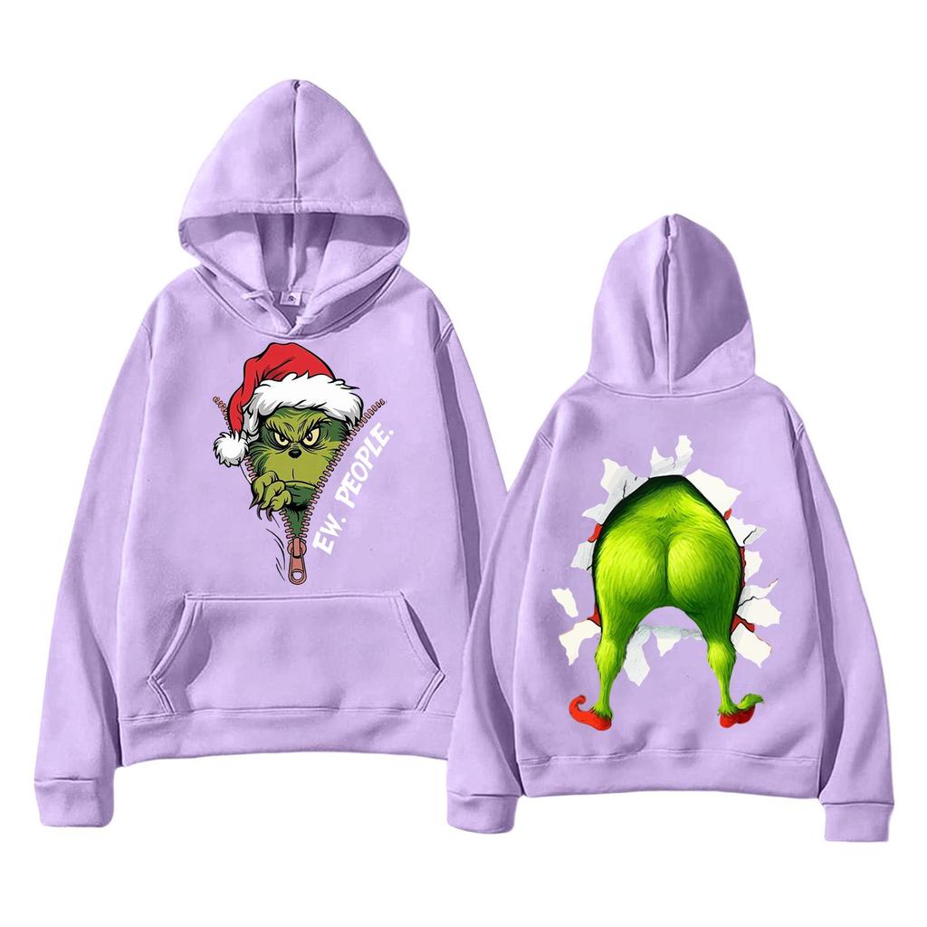 Women's Casual Christmas Letter Print Hoodie with Pockets, Trendy Pullover for Holiday