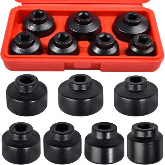 10Pieces / 7 Pieces Oil Filter Wrench Socket Tool Set For Mercedes Benz BMW Toyota Car Repair Manual Removal Tool