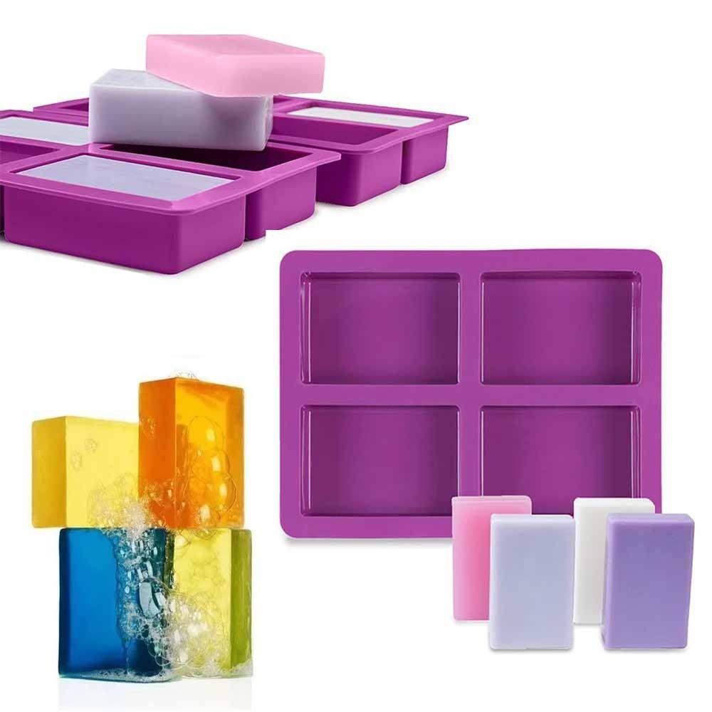 DIY Crafts Silicone Soap Molds Rectangular Shape Rectangle Soap Mold  Ice Cream Making