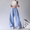 Retro Overalls Women's New Striped Wide-leg Pants Drape Loose Jazz Dance Casual Sweatpants