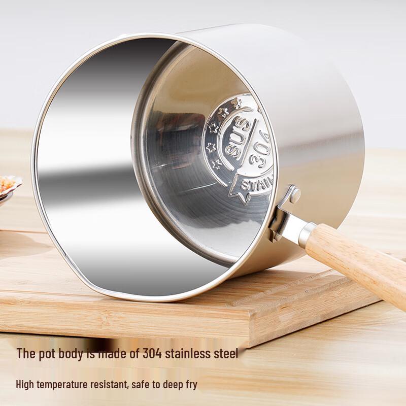 KEGOO 304 Stainless Steel Deep Fryer with Strainer Basket