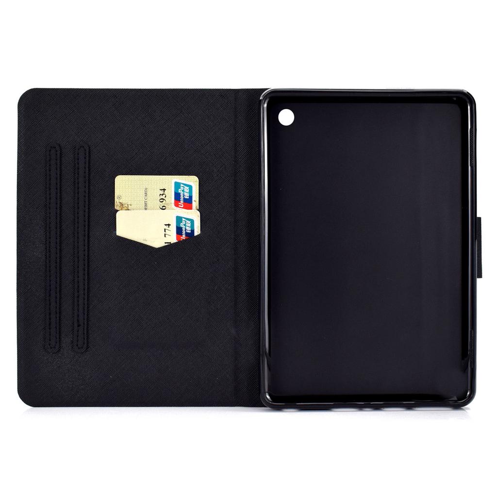 A2 For Amazon Fire HD 10 (2023) Case Pattern Printed PU Leather Tablet Cover with Card Slots
