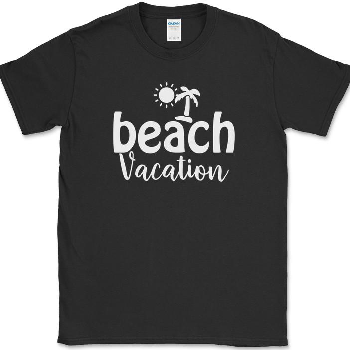 

Beach Vacation T-Shirt Funny Family Ocean Humor Gift Novelty Text Tee 3XL