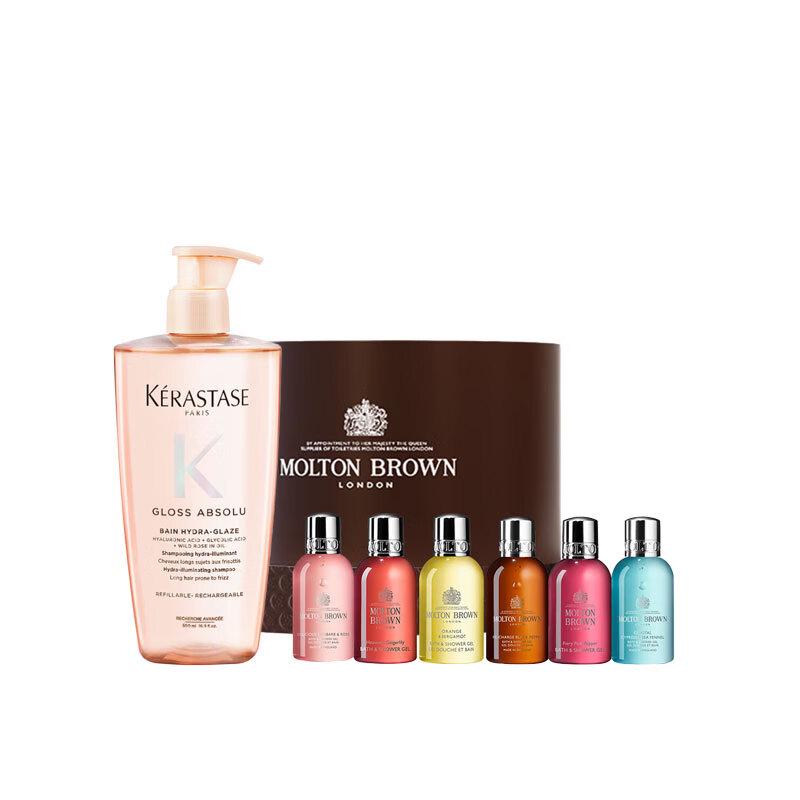 

Kérastase Glaze Rose Radiant Shampoo & Molton Brown Shower Gel Set