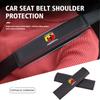 Car Seat Belts Covers Padding Carbon Fiber Belt Shoulder For Abarth FR FIAT 500 595 695 124 Bravo Linea Siena Panda