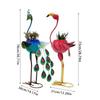 Pflanzgefäß für Außenpflanzen Rosa Flamingo Metall-Pflanzgefäß Flamingo Pfauen Geschenk für Frauen Außen-Pflanzgefäß Flamingo Dekorationen