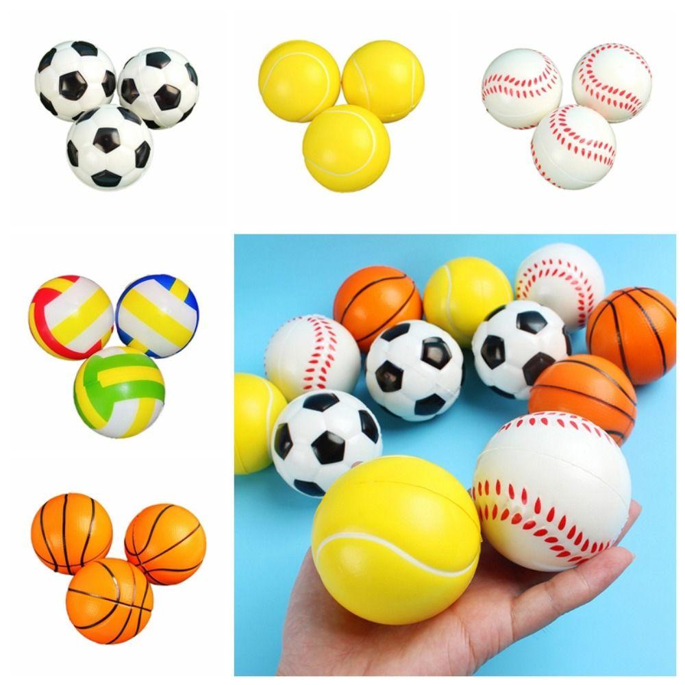 3 Pcs Volleyball Tennis Volleyball Kids Mini Toys Jump Ball Outdoor Sports Toys  Boy Kids Gift