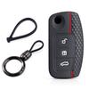 Silicone Car Key Case Cover Key Holder For Ford Focus Mk2 C Max S-Max Ecosport Fusion Fiesta Mk7 Cowgar Mondeo 2 Mustang Mach